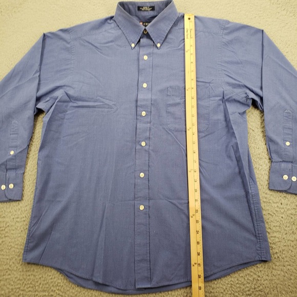 Chaps Shirt Mens 16 1/2‎ 32/33 Blue Long Sleeve Classic Fit Button Down - Picture 15 of 16